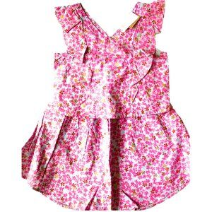 NWT Tea Collection Ditsy Blooms Metallic Print Bundle Skirt And Top Size 10